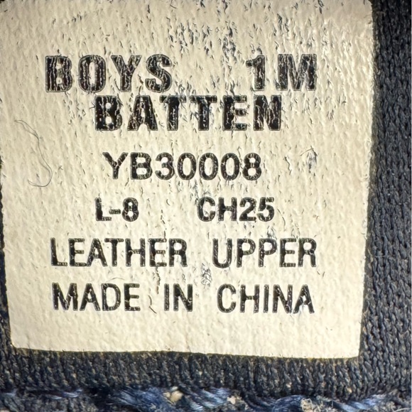 Sperry Batten Youth Sandals – US 1M | Rugged Blue/Yellow, Leather Upper, YB30008 - Picture 7 of 7